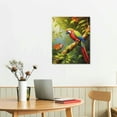 thumbnail image 2 of Nawypu Parrot Wall Art: Tropical Rain Forest Animal Picture Canvas Print Painting For Living Room Wall Decor - Beautiful Bird Framed Poster Farmhouse Modern Home Decorations, 2 of 4
