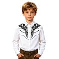 thumbnail image 3 of CAIXIA Boys's Western Cowboy Shirt Embroidered Long Sleeve Casual Snap Button Down Shirt, 3 of 5