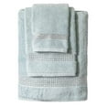 thumbnail image 4 of Sparkles Home  Stripe Rhinestone 3 Piece Towel Set Aqua Bath Towel, 4 of 5