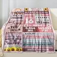 thumbnail image 5 of 18th Birthday Gifts Blanket for Her,18 Year Old Girl Birthday Gifts Blankets 18th Birthday Decorations Blanket Best Gifts Ideas for 18 Year Old Girl Teen Girl Gifts Throw Blankets 50"X60", 5 of 6