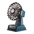 thumbnail image 3 of Ventilador de escritorio USB portátil, recargable, diseño clásico, con inclinación ajustable, refrigeración por aire, ventilador personal para enfriar azul, 3 of 8