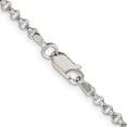 thumbnail image 3 of 925 Sterling Silver 2.5mm Rolo Chain Necklace 20 inch for Female, 3 of 5