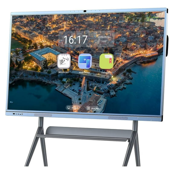 BELNET Smart TVs Android & Windows Built In Camera TV 65 Inch 4K Smart Display Screen Share & Voice Search for Classroom​(Include Wall Mount)