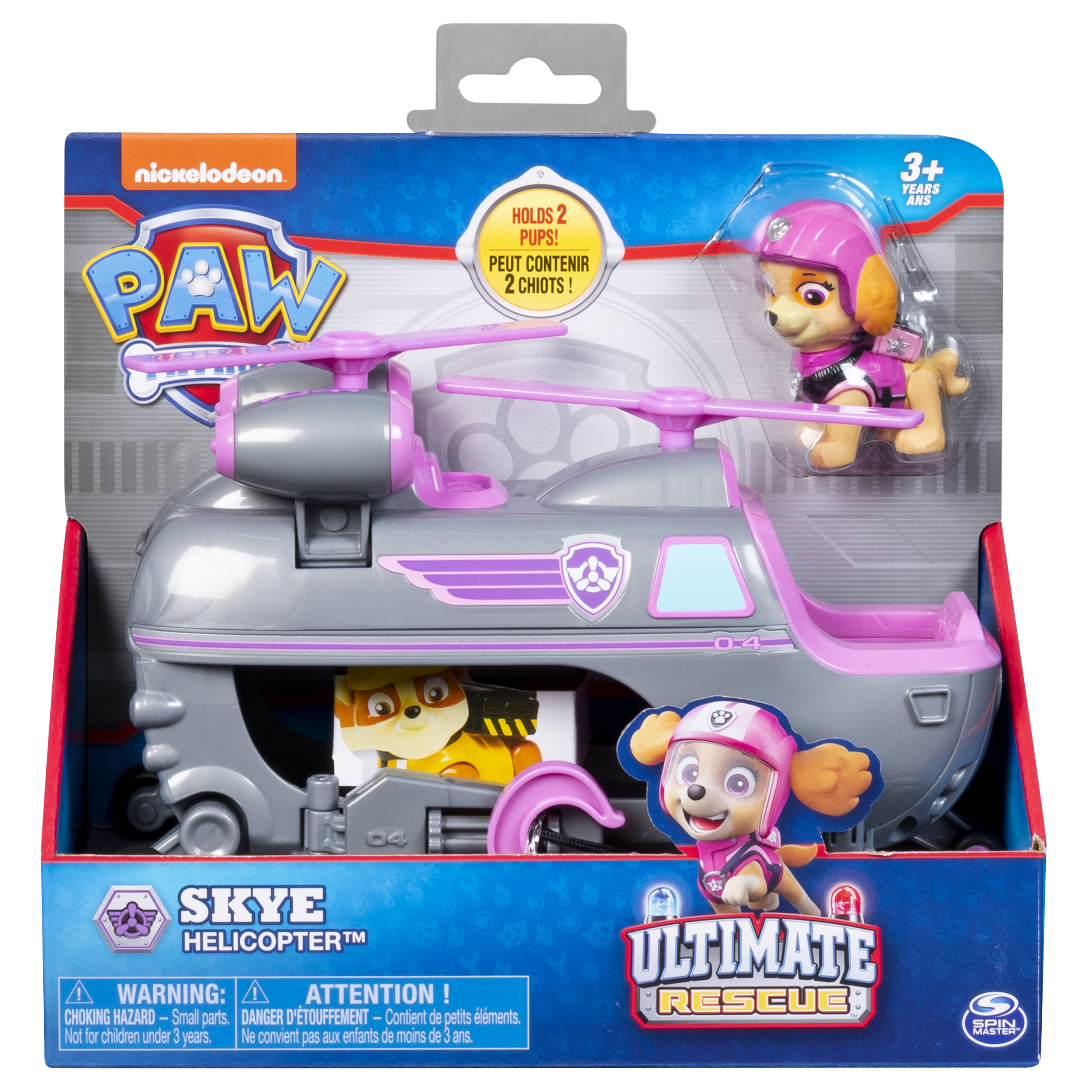 Paw Patrol Ultimate Rescue - Skye’s Ultimate Rescue Helicopter with Moving Propellers and Rescue Hook, for Ages 3 and Up - image 2 of 6