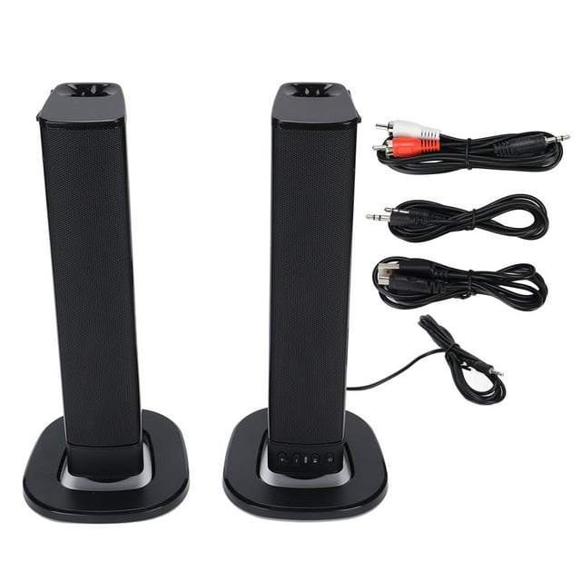 Barra de sonido desmontable barra de sonido para TV de 20 W altavoz separable función de radio botones sensibles multifuncionales con indicador LED para TV para teléfono