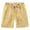 Yellow, variant on Boys Athletic Shorts Waist Clothes Pants Kids Elastic Cotton Shorts Casual Solid Color Size 5-6 Years