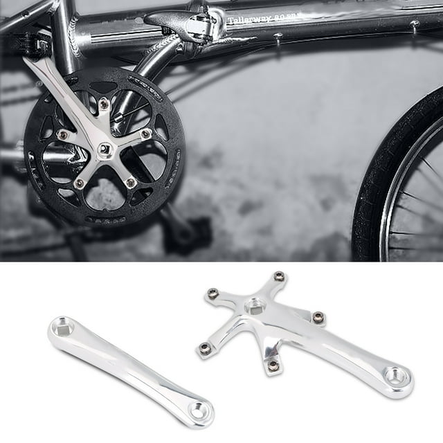 170mm Aluminium Alloy Mountain Road Bike Crank Arms, Hollow Design Standard Accuracy Machining 170mm Arm Length Compatible with Many Bike Models