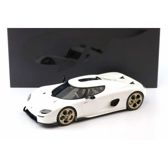GT Spirit 2024 Koenigsegg CC850 White w/ Gold Wheels 1:18
