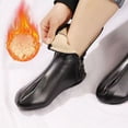 thumbnail image 6 of Waterproof PU Leather Slipper Socks for Women and Men Winter Warm Thick Fleece Lined Thermal Casual Home Carpet Socks, 6 of 9