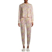 Catherine Malandrino Women's Fleece Hoodie & Sweatpants, 2-Piece Set