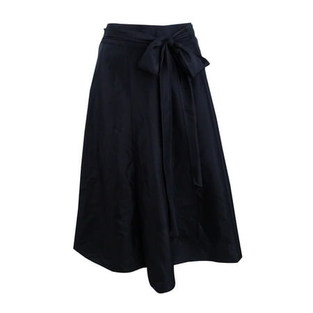 Taffeta A-line Floor - MSK Women's Taffeta Belted A-Line Skirt