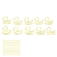 thumbnail image 2 of Pinces à Papier en Métal, Légères, en Forme de Canard Jaune, pour Bureau, 2 of 8