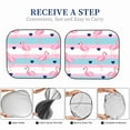 thumbnail image 6 of Naloa Flamingo1 Print 2-Piece Windshield Sunshade,Foldable Car Front Window Sun Shades,for Most Sedans SUV Truck-Large, 6 of 6