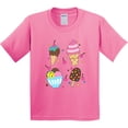thumbnail image 3 of Inktastic Ice Cream with Patterns Youth T-Shirt, 3 of 5