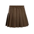 thumbnail image 2 of TTAO Kids Girls School Uniform Skirts Pleated Skater Tennis Skirts A-Line Mini Skirts Skorts Age 5-16 Years Coffee 13-14, 2 of 4