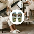 thumbnail image 6 of COEQINE Dachshund Sunflower Womens Fuzzy Slippers House Shoes Open Toe Indoor Slippers Soft Lightweight Quiet Fluffy Slides Machine Washable Footwear for Ladies Her Mom, 46-47, 6 of 7
