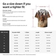 thumbnail image 5 of Picia Horses running Pattern Men's Linen Shirts Short Sleeve Cuban Beach Shirts Casual Shirts Button Down Shirt for Men Beach Summer Wedding Shirt-Large, 5 of 5