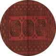 thumbnail image 1 of Ahgly Company Indoor Round Southwestern Brown Country Area Rugs, 6' Round, 1 of 4