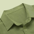 thumbnail image 7 of LZHGirlshop Men's Button Down Long Sleeve Shirt Casual Untucked Dress Shirt Regular Fit Wedding Shirts with Pocket,White,3XL, 7 of 7