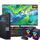thumbnail image 1 of Dell OptiPlex 5060 Micro PC Mini computadora de Monitor FHD de 23,8 Pulgadas, Core 8th Processor, 16GB de RAM, 512GB SSD, Altavoces duales, DisplayPort, RJ-45, Windows 11 Pro (reacondicionado), 1 of 5