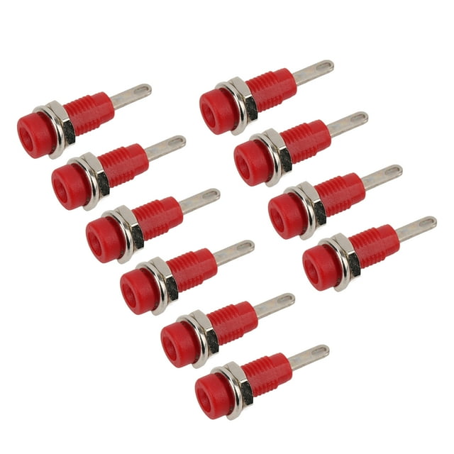 Prise Banane 2 mm 10 Pcs J.40003 Prise Banane 2 mm pour Panneau Adaptateur de Prise de Poteau Prolongée pour Instrument Électronique