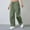 Green, variant on Admvng Women's Pants Solid Barrel Wide Leg Sweatpant Drawstring Elastic Waisted Wide Leg Pants Casual Baggy Sweatpants with Pockets S-2XL