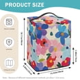 thumbnail image 6 of ZIATUBLES Ice Cream Maker Dust Cover-Watercolor Flower Print with Front Pockets, Kitchen Appliance Decor Protector Cover for Countertop Compatible with Ninja NC501/NC301, 15.35" x 9.84" x 18.11", 6 of 6