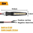 thumbnail image 3 of 4PCS Motorcycle Indicators, Flowing Mode Turn Signal Lights Motorcycle Turn Indicators, 12V 12 LED Universal Waterproof for Scooter Quad Cruiser Off R, 3 of 5