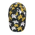 thumbnail image 4 of Kdxio Unisex Lilies Flowers Pattern Baseball Cap Unisex Washed Classic Adjustable Hat, 4 of 8