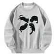 thumbnail image 2 of Sudadera de manga larga con diseño de , sudadera informal ligera con estampado de animales para mujer para viajes deportivos de otoño e , xxl Yinane Sudadera Mujer, 2 of 8