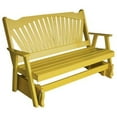 thumbnail image 1 of Yellow Pine Fan Back Style Glider, 1 of 7