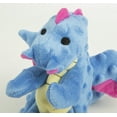 thumbnail image 4 of goDog Dragons Squeaky Plush Dog Toy, Chew Guard Technology - Periwinkle, Small, 4 of 9