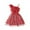 Red, variant on CHEEREAM Toddler Girls Tulle Princess Dress One Shoulder Formal Ruffle Trim Birthday Party Dresses with Belted for 2-9 Years Blue 120