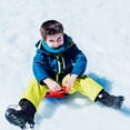 thumbnail image 2 of Dengmore Snow Sled Board for Kids Outdoor Portable Toboggan Downhill Sleds Snowboard Sleigh Winter Plastic Skiing Boards with Handlefor Kids Snow Grass and Sand Boarding, 2 of 9