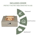 thumbnail image 6 of VENTOPYR 35''Outdoor Square Propane Fire Pit Table with Tank and Wind Guard, 6 of 8