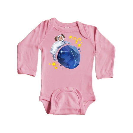 

Inktastic Aries Constellation Zodiac Sign Illustration Gift Baby Boy or Baby Girl Long Sleeve Bodysuit