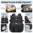 thumbnail image 2 of Mochila térmica Weitars, impermeable, aislante, 31 L, negra, 2 of 8