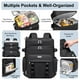 thumbnail image 2 of Mochila térmica Weitars, impermeable, aislante, 31 L, negra, 2 of 8