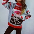 thumbnail image 2 of Suéter navideño para mujer, suéter navideño divertido con estampado de renos, suéteres navideños de invierno para mujer, jerséis de punto, tops 2024, 2 of 5