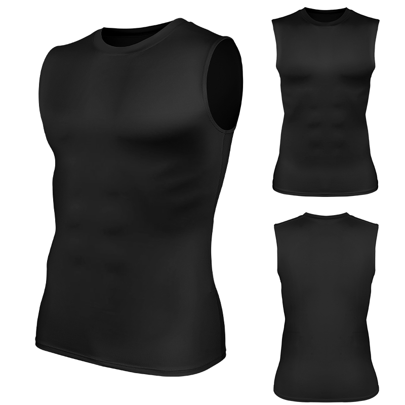Débardeur De Sudation Homme Sauna En Néoprène Pour Minceur Et Fitness - Fitenes Sports Noir