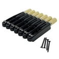 thumbnail image 2 of Kit de accesorios metálicos para puente de guitarra eléctrica sin clavijero con 4 tornillos. Reemplazo para guitarra eléctrica sin clavijero de 7, 2 of 9