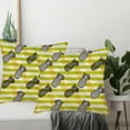 thumbnail image 2 of Summer Tropical Pineapple Throw Pillow Covers 20x20 Inch Set of 2 Fresh Fruit Pineapples Yellow Stripes Pillow Cases Rustic Farmhouse Decoration Cushion Cover for Beach Sofa Couch, 2 of 6