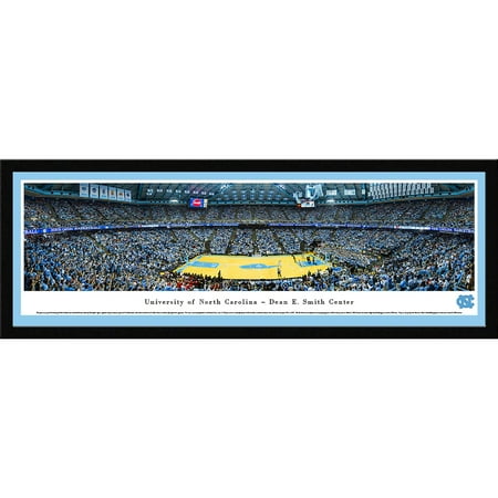 North Carolina College Basketball - North Carolina Tar Heels Basketball at Dean E. Smith Center - Blakeway Panoramas NCAA College Print with Select Frame and Single Mat
