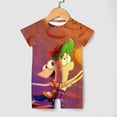 thumbnail image 4 of Phineas And Ferb Baby Romper Short Sleeve Bodysuits Soft Rompers Summer Clothes One-Piece Jumpsuits Outfits 18-24M, 4 of 8