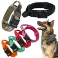 thumbnail image 5 of Collar de perro táctico - Collar de perro pesado para perros pequeños, medianos y grandes, collar de perro con cierre de metal MFZFUKR CPB-US-YY412-5, 5 of 5