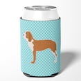 thumbnail image 2 of Caroline's Treasures BB3691CC Spanish Hound  Checkerboard Blue Can or Bottle Hugger, Can Hugger, multicolor, 2 of 5