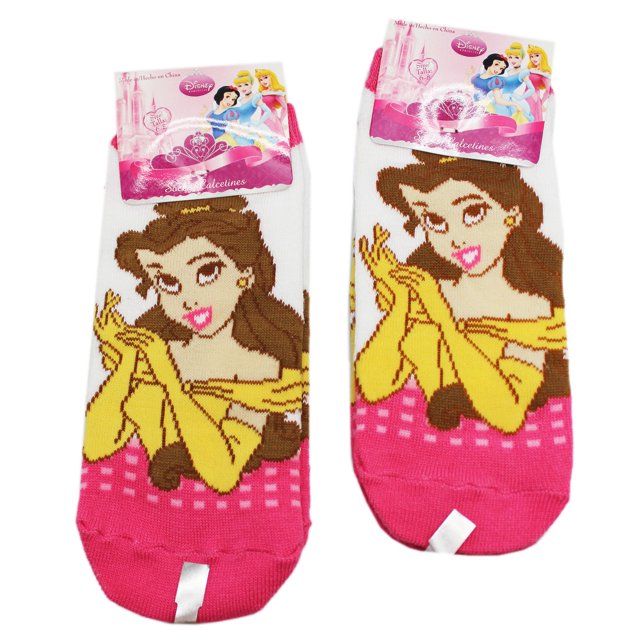 Disney's Beauty and the Beast Belle Girls Socks (2 Pairs, Size 68)