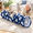 Blue Paw-Straight, variant on Grey Round Bubble Cat Tunnel for Indoor Cats with Soft Cushion