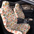 thumbnail image 2 of Uemuo Peach With Leaves1 Pattern Car Seat Covers for Front Seats Waterproof Seat Covers for Cars, Universal Auto Front Seats Protector Fits for Car-2 PCS, 2 of 6