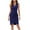 Blue, variant on LYEAA Cocktail Dresses for Women Sleeveless V Neck Knee Length Dress Faux Wrap Sheath Elegant Dress Bodycon Solid Color Evening Gown Dress Fashion Club Dress Stretchy Ruched Dress Red S